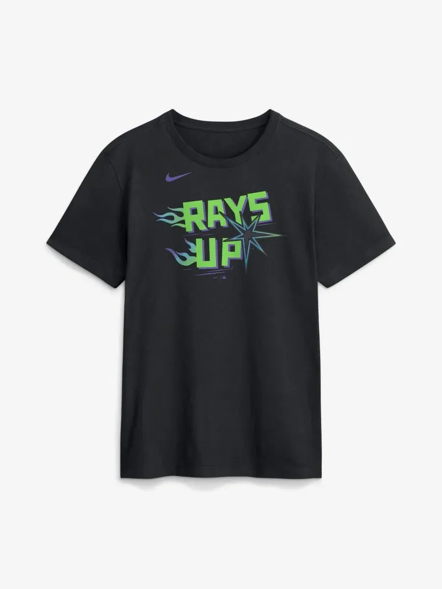 Футболка с коротким рукавом, с принтом, Local Tampa Bay Rays Nike — изображение 1 из 2, черный