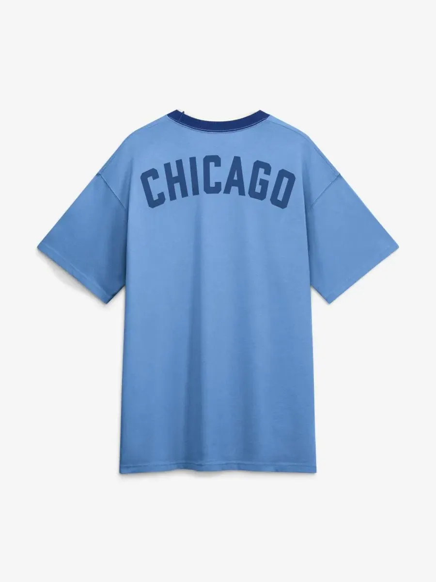 Футболка с круглым вырезом и принтом Cooperstown Collection Ringer Nike — изображение 3 из 4, светлый синий
