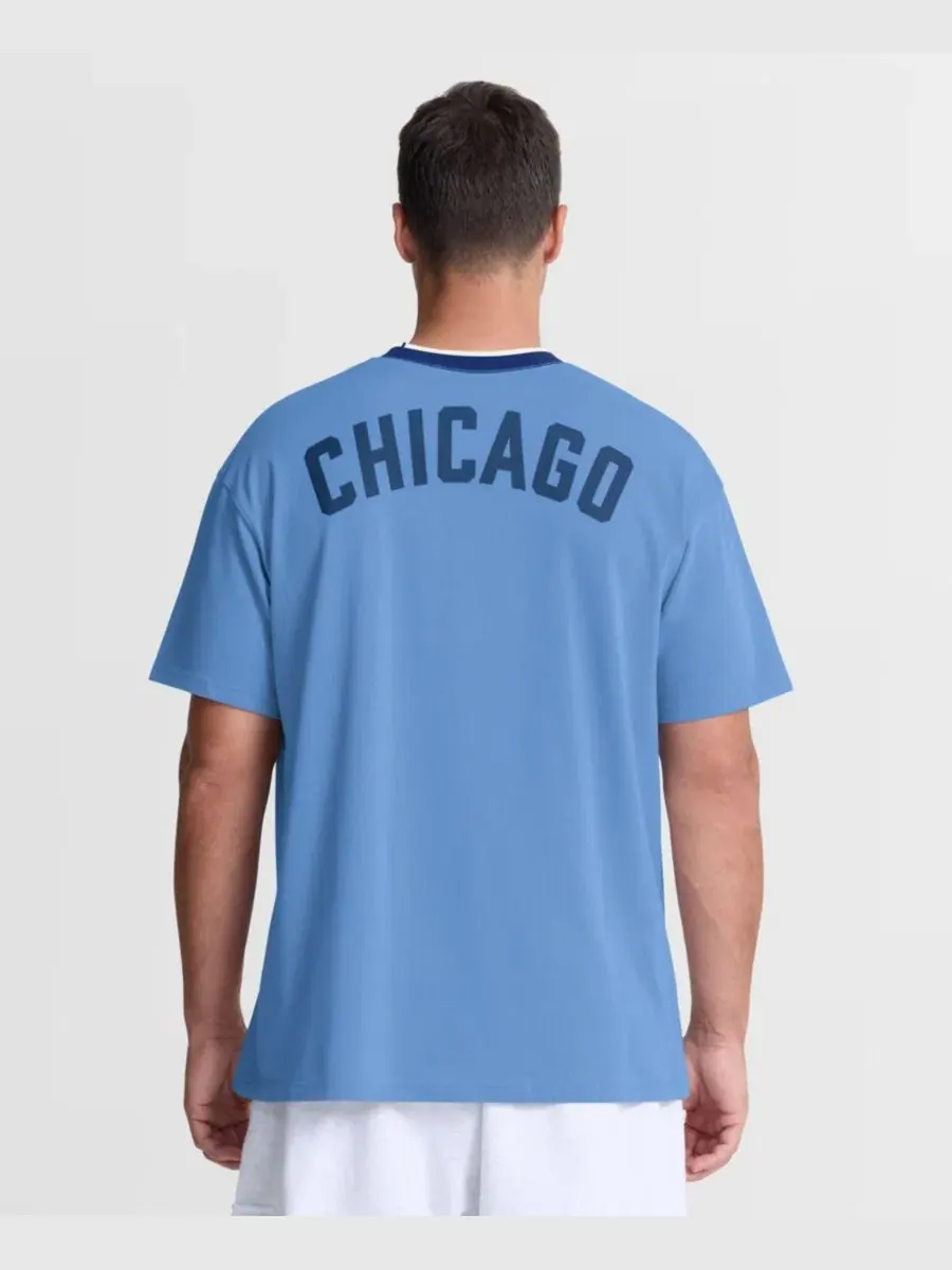 Футболка с круглым вырезом и принтом Cooperstown Collection Ringer Nike — изображение 4 из 4, светлый синий
