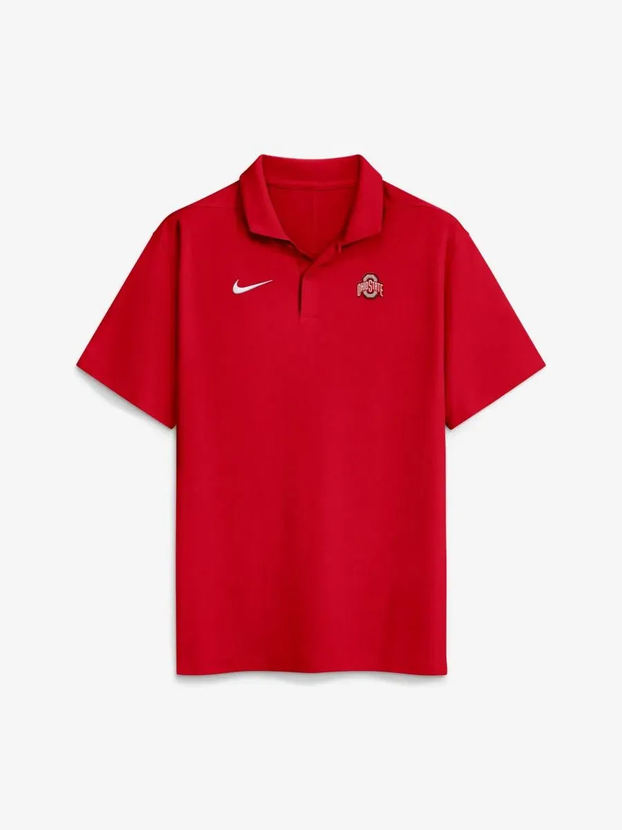 Поло Nike с вышитым логотипом команды — изображение 1 из 2, алый