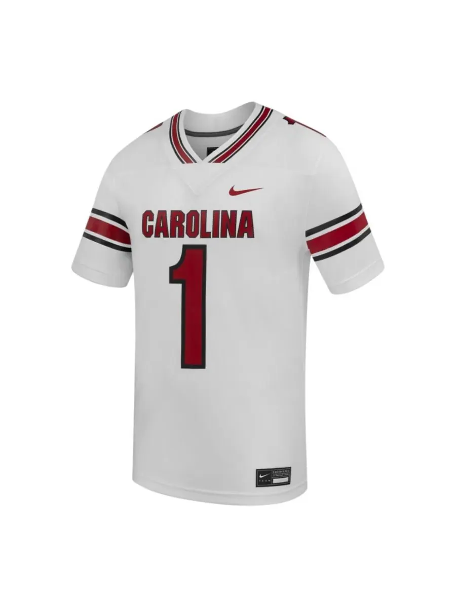 Футболка Nike Gamecocks Road Replica с коротким рукавом — изображение 2 из 3, белый