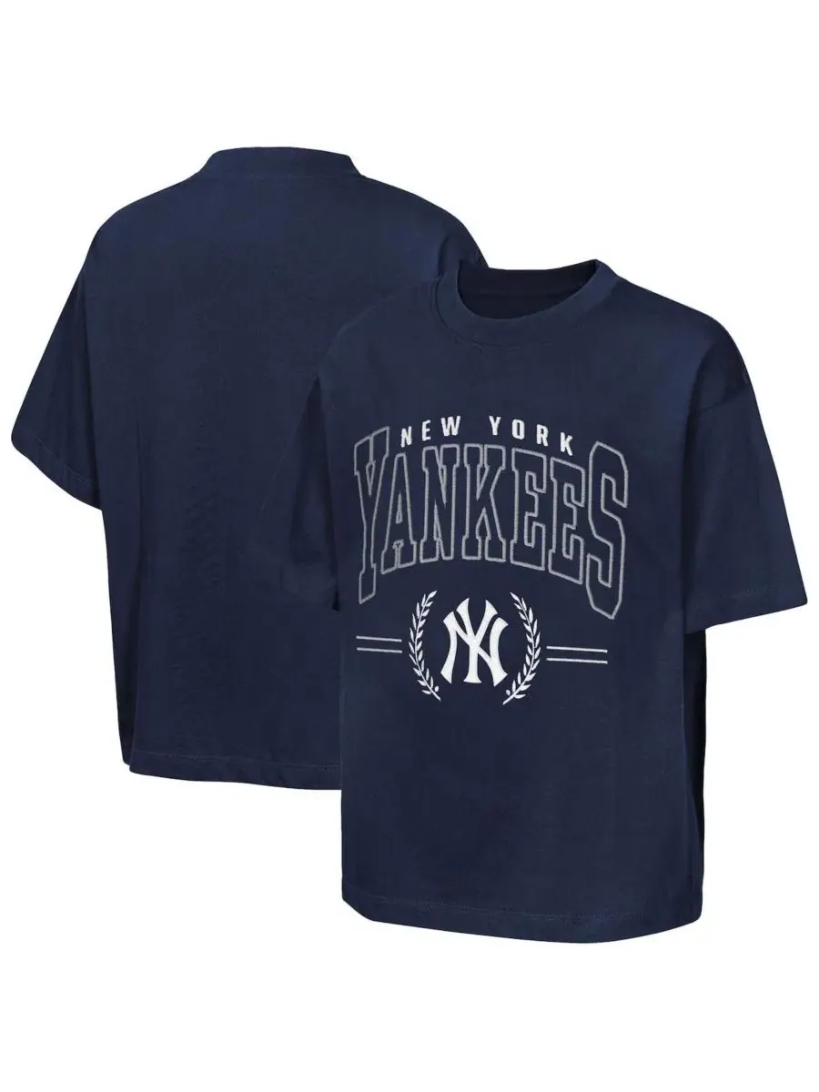 Футболка с длинным рукавом New York Yankees Premium World Class Outerstuff — изображение 1 из 3, темно-синий