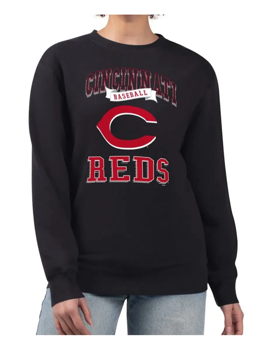Свитшот женский с принтом Team Logo Graphic Tri-Blend Fleece Pullover G-III 4Her by Carl Banks — изображение 1 из 2, черный