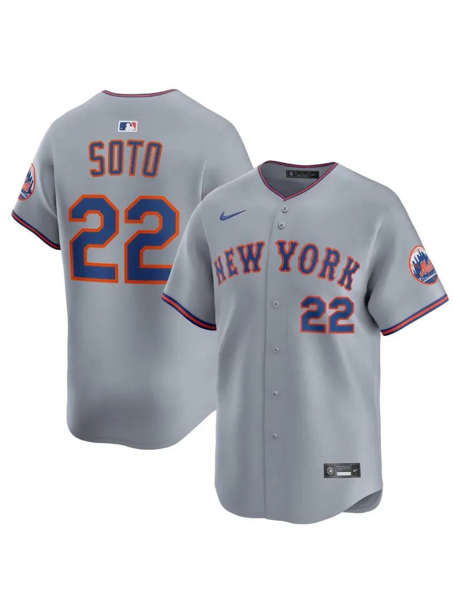 Игровая футболка Juan Soto Road Limited с технологией Dri-FIT Nike — изображение 1 из 3, серый