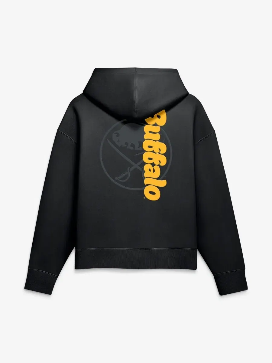 Худи с капюшоном Buffalo Sabres Blackout Fanatics — изображение 3 из 3, черный