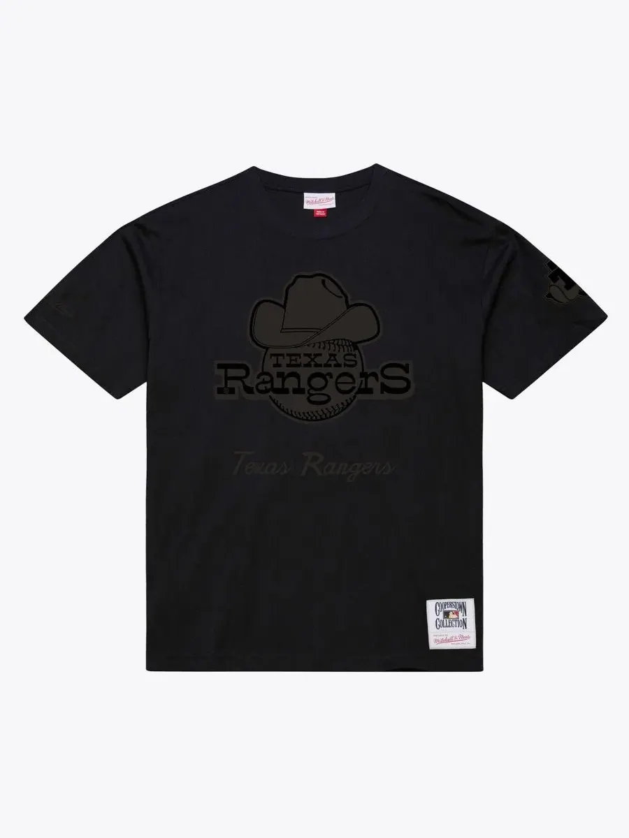 Футболка с принтом Cooperstown Collection Phantom Mitchell & Ness — изображение 1 из 2, черный