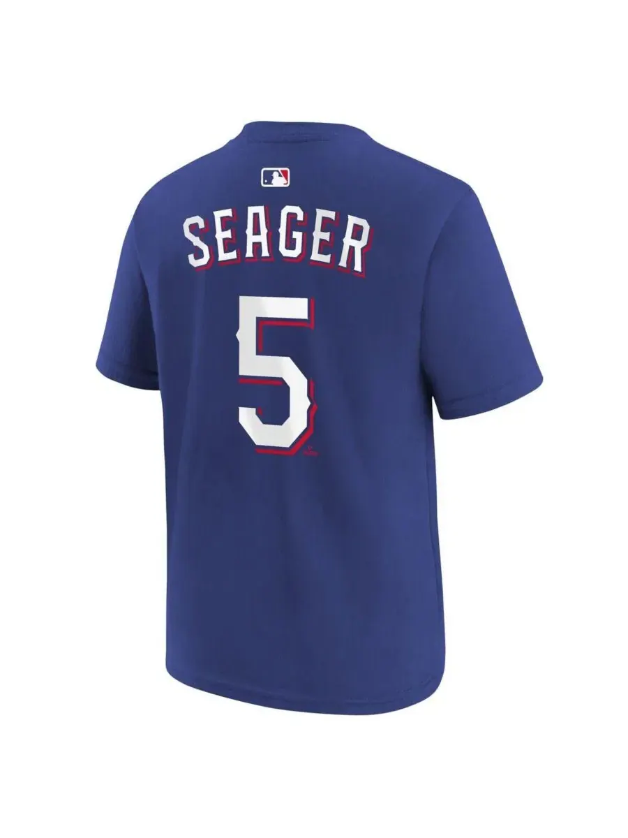 Футболка с длинным рукавом Corey Seager Nike, Королевский — изображение 3 из 3