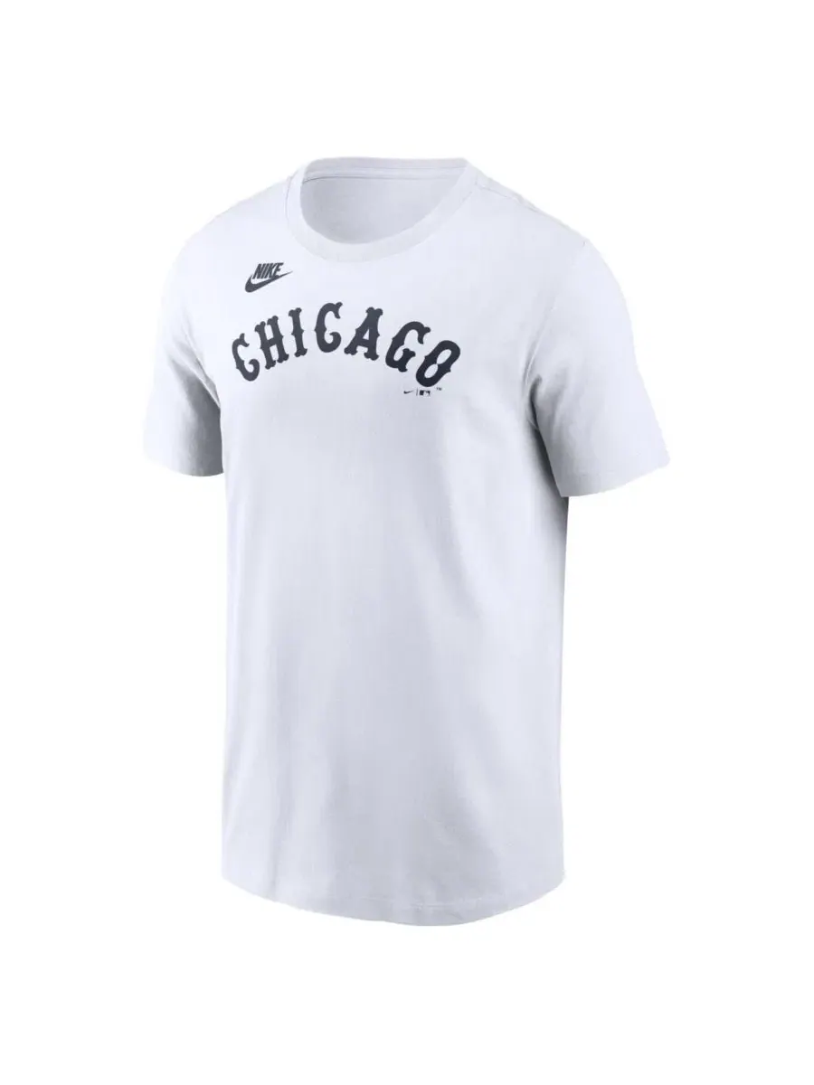 Футболка с винтажным принтом Cooperstown Collection Wordmark Nike — изображение 2 из 3, белый