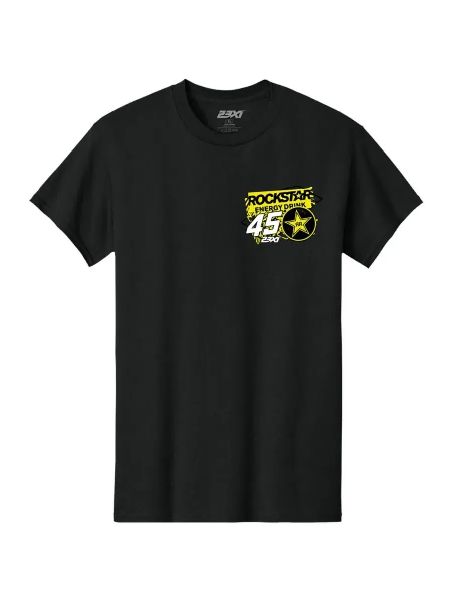 Футболка с принтом Tyler Reddick Rockstar Energy 23xi Racing — изображение 2 из 3, черный