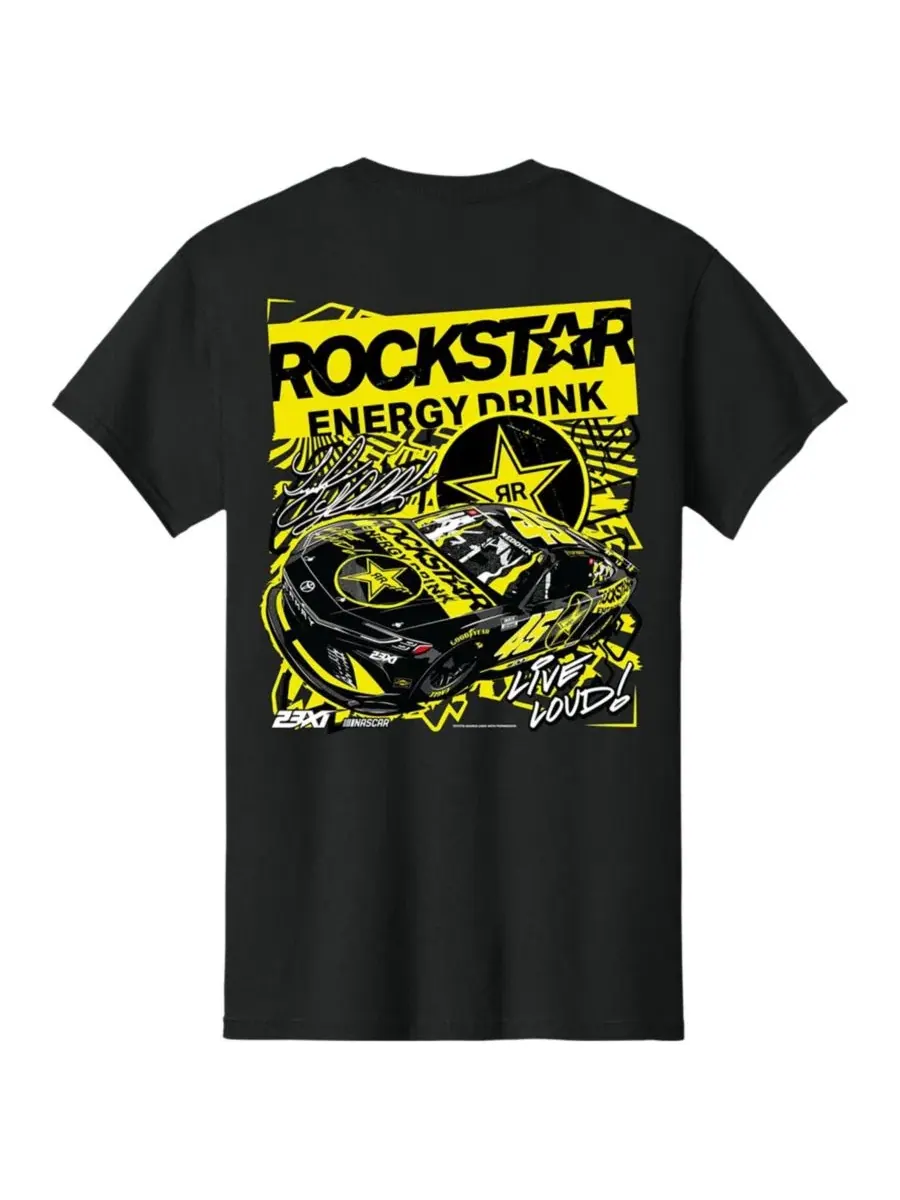 Футболка с принтом Tyler Reddick Rockstar Energy 23xi Racing — изображение 3 из 3, черный