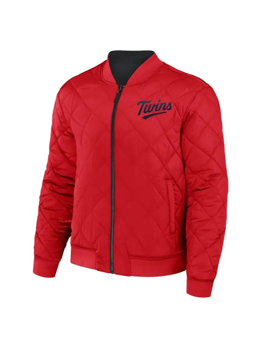 Fanatics Мужская куртка-бомбер Darius Rucker Collection от Minnesota Twins, двусторонняя, на молнии — изображение 2 из 4