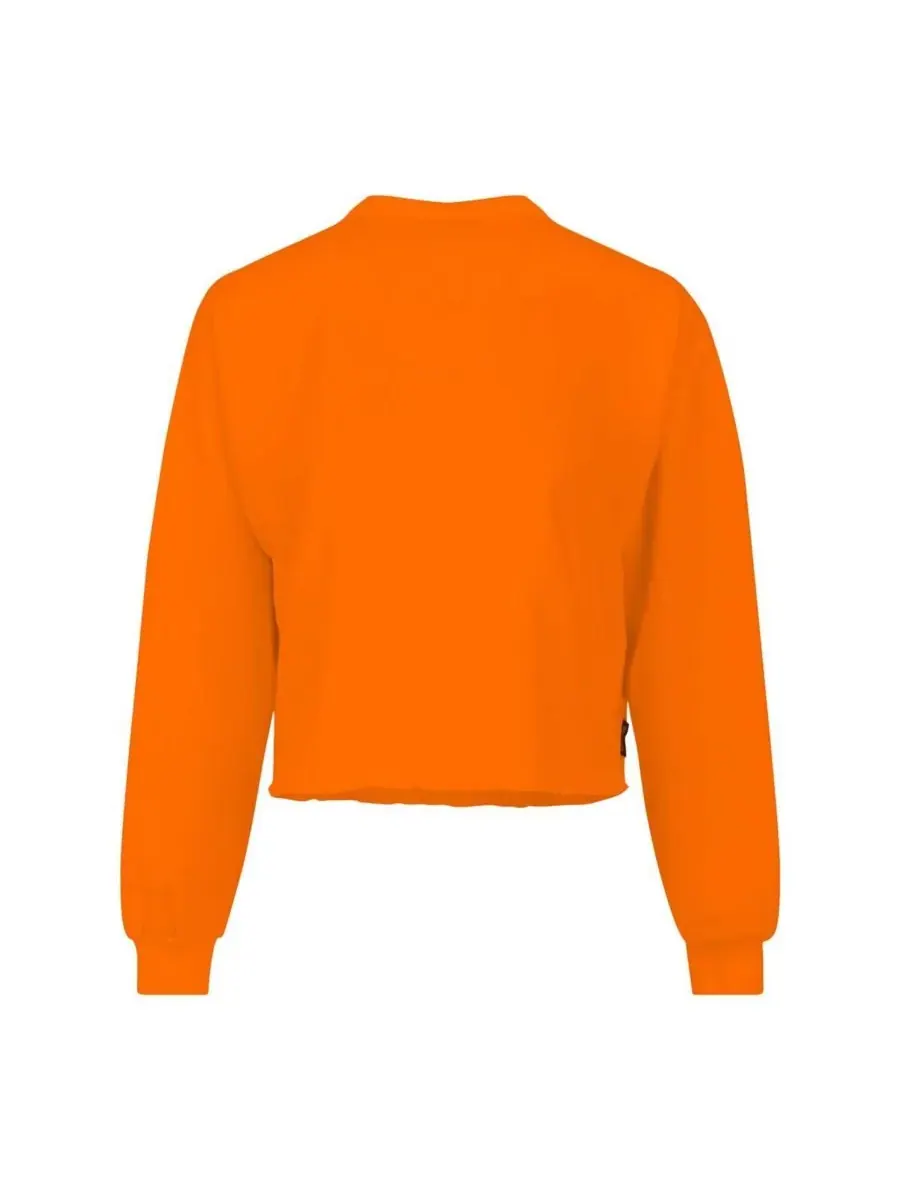 Spirit Jersey Женская оранжевая футболка с длинными рукавами и свободным кроем в стиле "Флорида — изображение 2 из 3