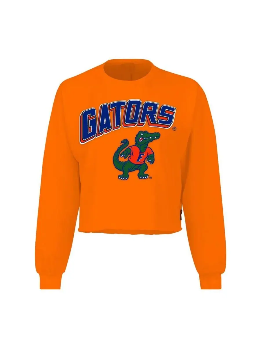 Spirit Jersey Женская оранжевая футболка с длинными рукавами и свободным кроем в стиле "Флорида — изображение 3 из 3
