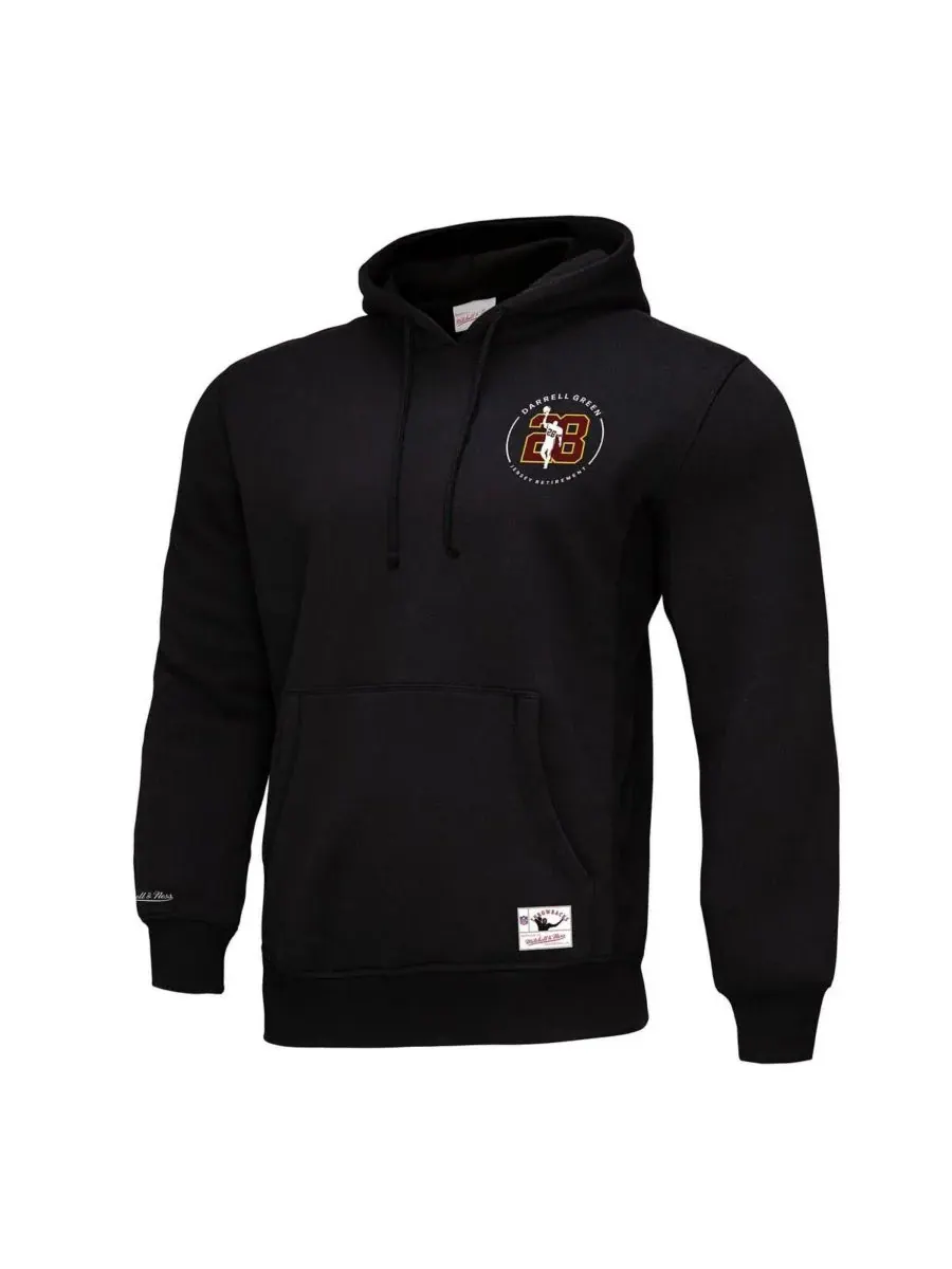 Mitchell & Ness Мужская толстовка Darrell Green Black Washington Commanders Wonder Pullover Hoodie — изображение 3 из 3