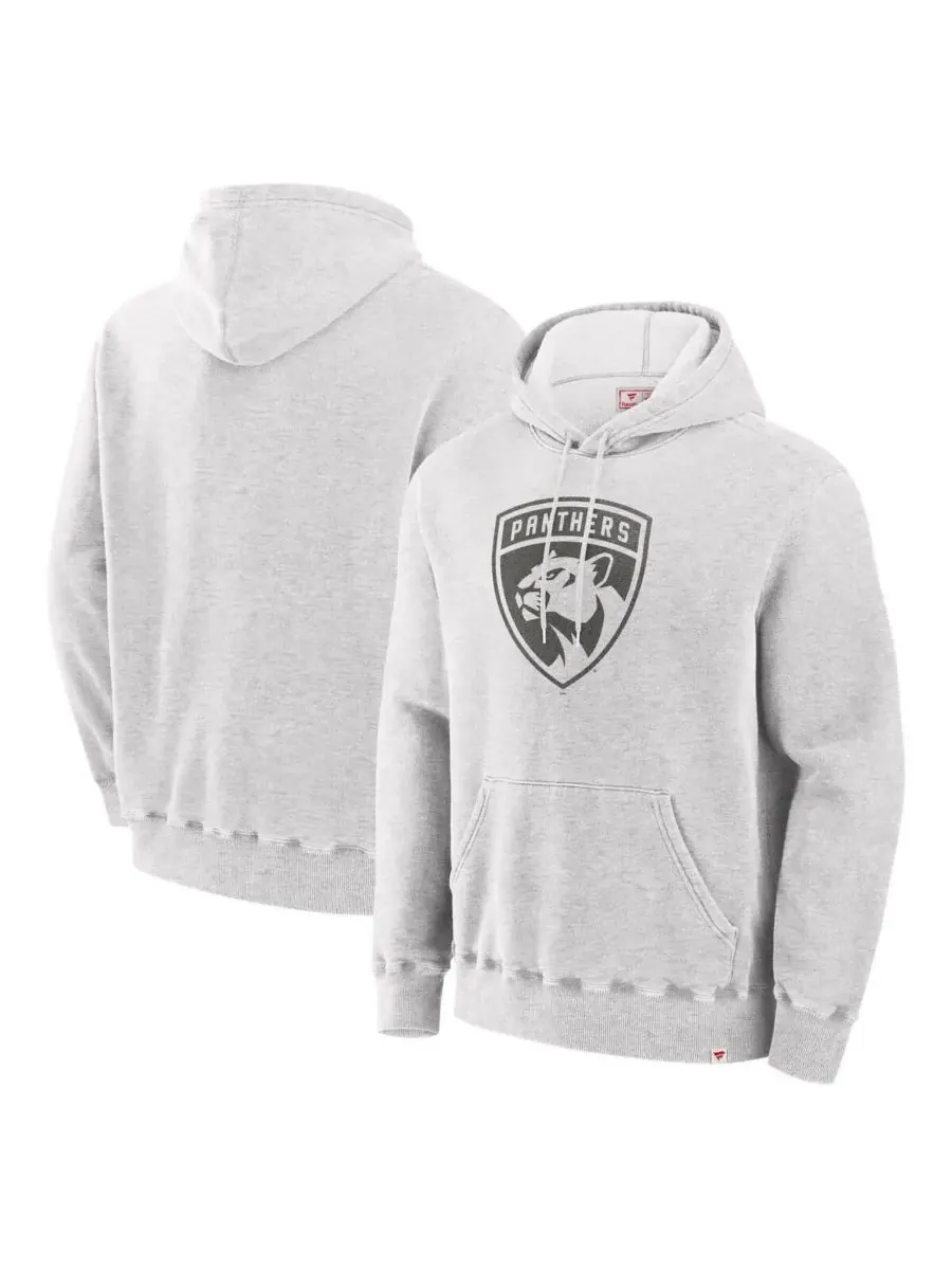 Fanatics Мужская кремовая толстовка с капюшоном Florida Panthers, произведено в Канаде — изображение 1 из 3, бежевый