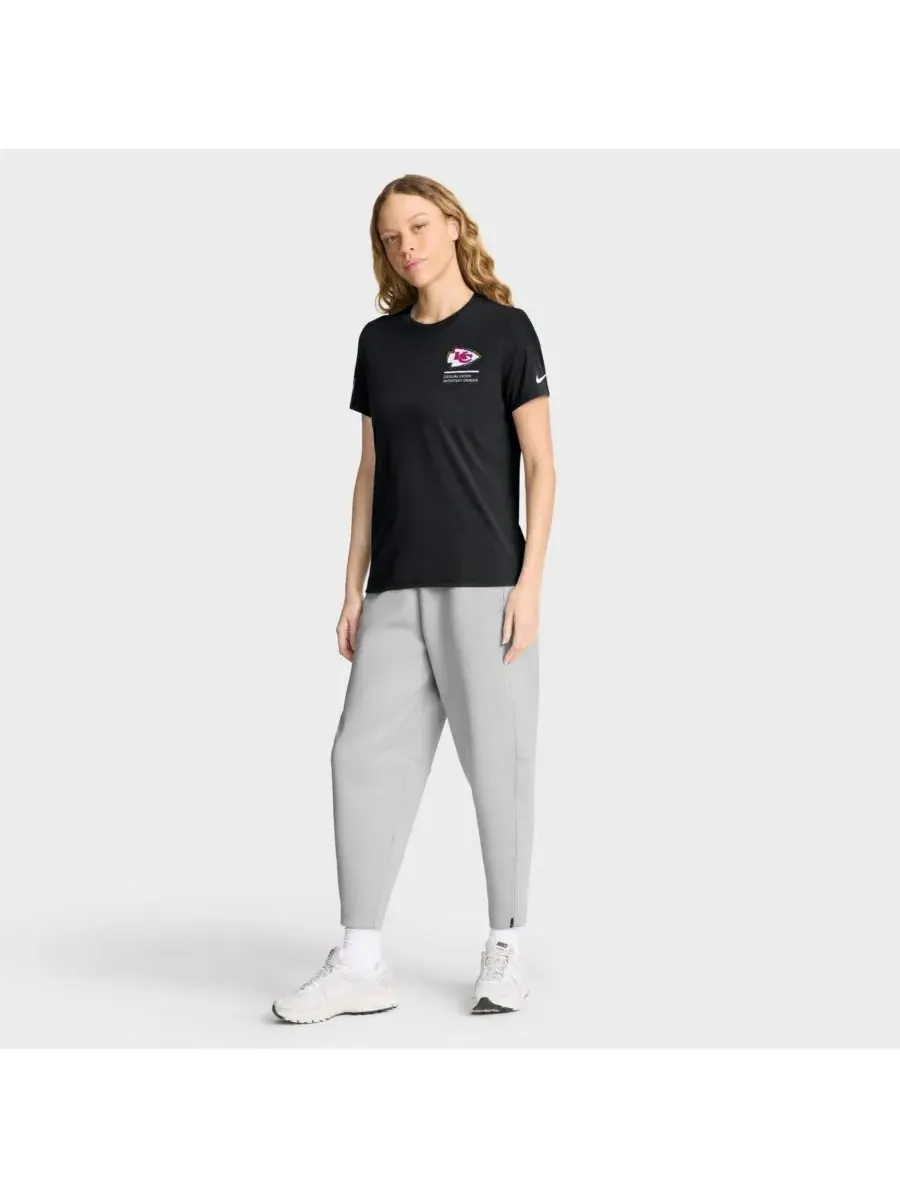 Nike Женская черная футболка Kansas City Chiefs 2025 NFL Crucial Catch Tri-Blend Dri-FIT — изображение 3 из 5, черный