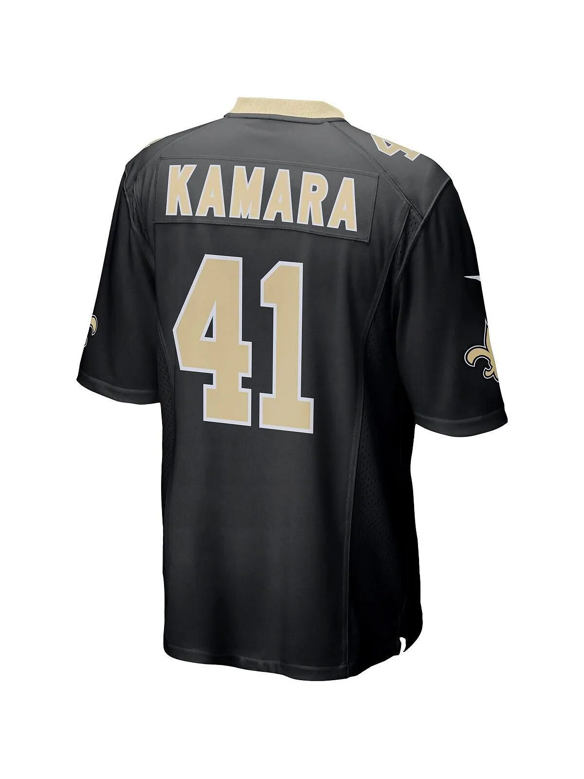 Мужская футболка alvin kamara black new orleans saints game jersey Nike — изображение 2 из 3, черный