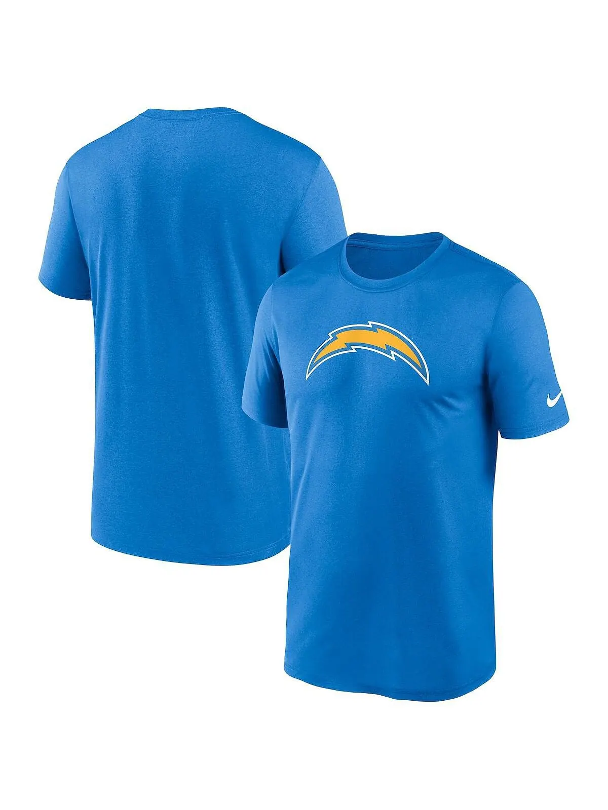 Мужская пудрово-синяя футболка Los Angeles Chargers Legend Logo Performance Nike