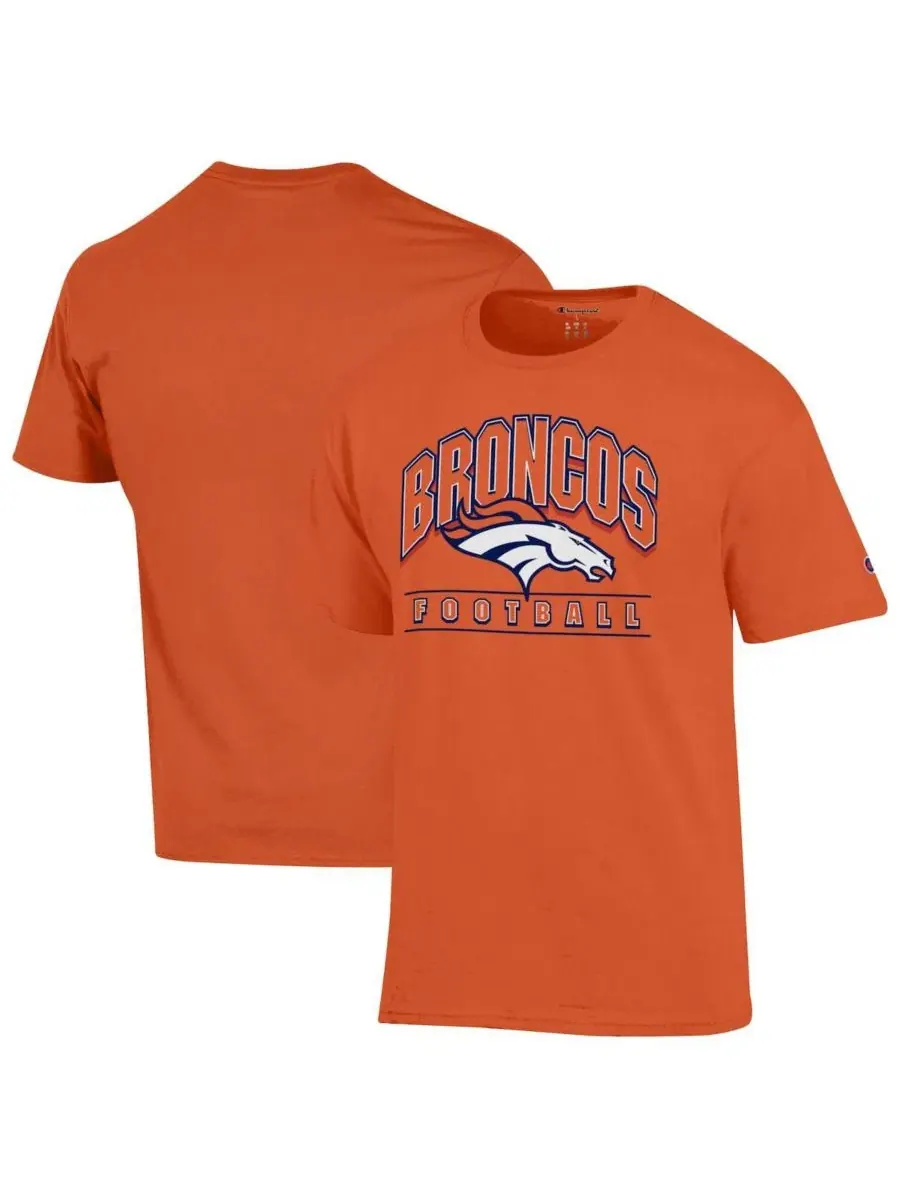 Футболка с принтом Denver Broncos Champion — изображение 1 из 3, оранжевый