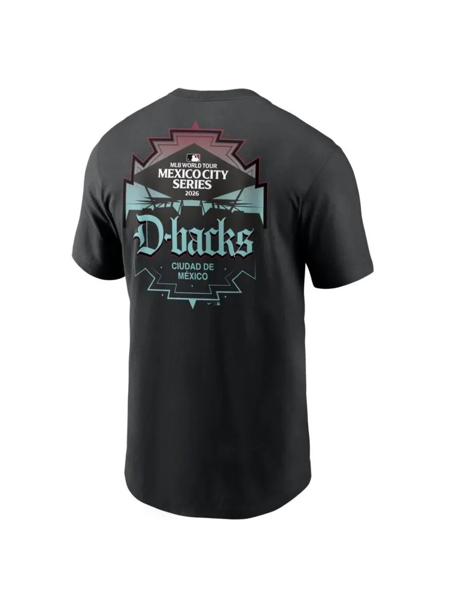 Футболка с принтом Arizona Diamondbacks MLB World Tour: Mexico City Series Nike — изображение 3 из 3, черный