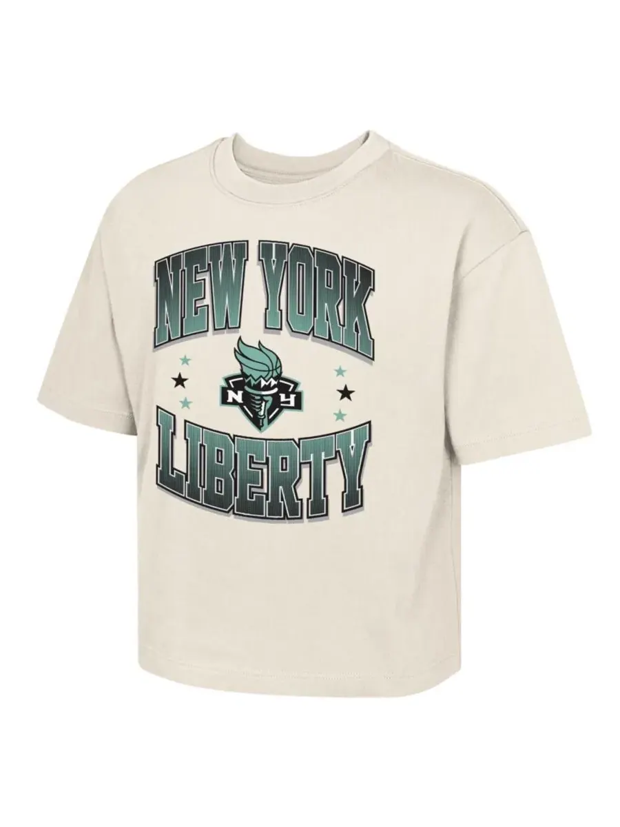 Футболка свободного кроя с принтом New York Liberty Unbeatable Boxy Outerstuff — изображение 1 из 1, прозрачный
