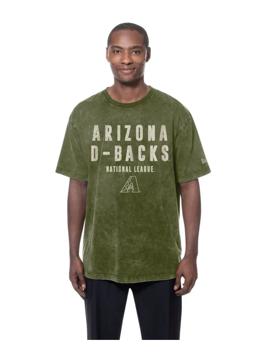 Футболка с принтом Arizona Diamondbacks 2026 Armed Forces Day New Era