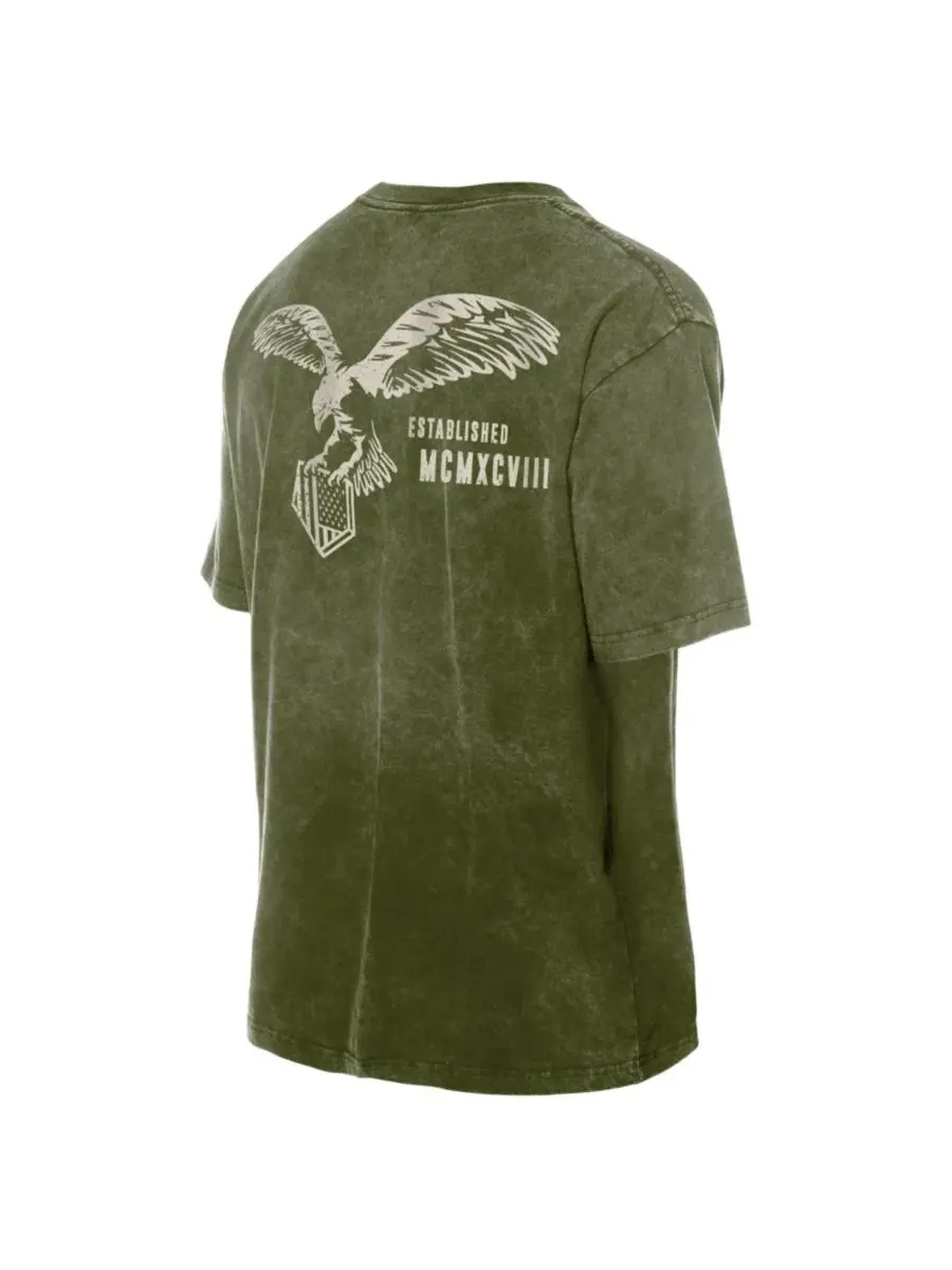 Футболка с принтом Arizona Diamondbacks 2026 Armed Forces Day New Era — изображение 4 из 4, оливковый