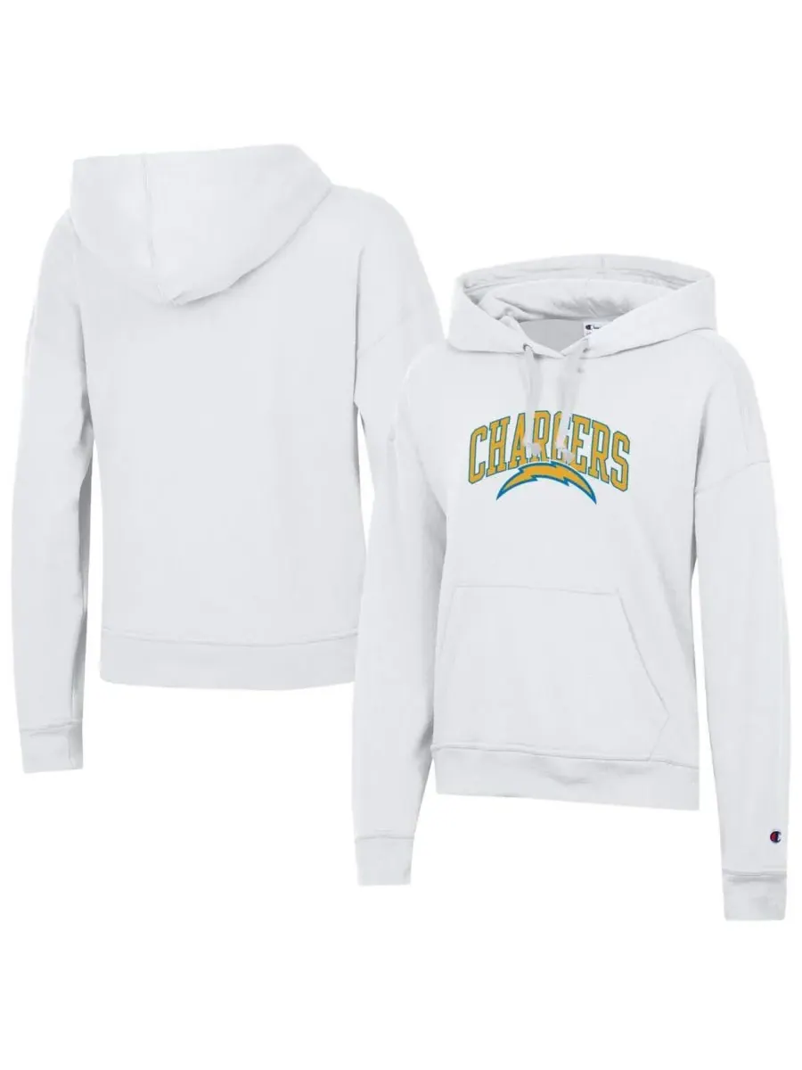 Champion Женская белая толстовка Los Angeles Chargers Power Blend — изображение 1 из 3, белый
