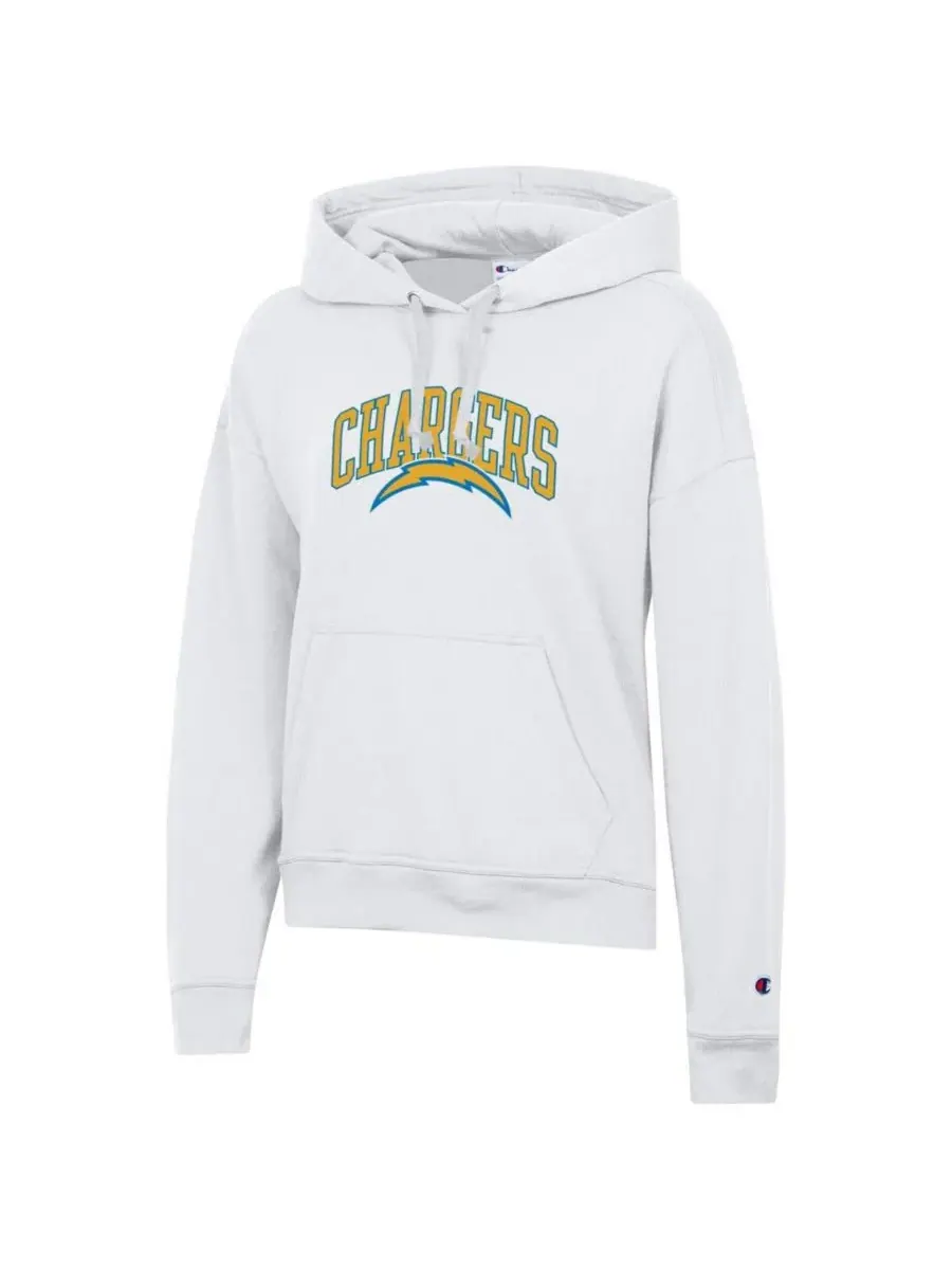 Champion Женская белая толстовка Los Angeles Chargers Power Blend — изображение 2 из 3, белый
