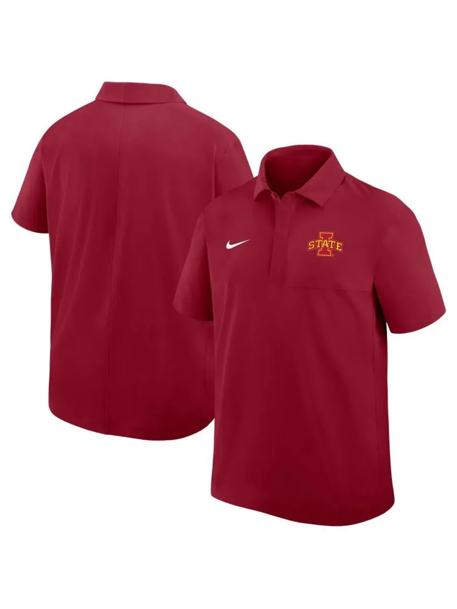 Мужская тканая рубашка-поло Cardinal Iowa State Cyclones Nike — изображение 1 из 3, красный