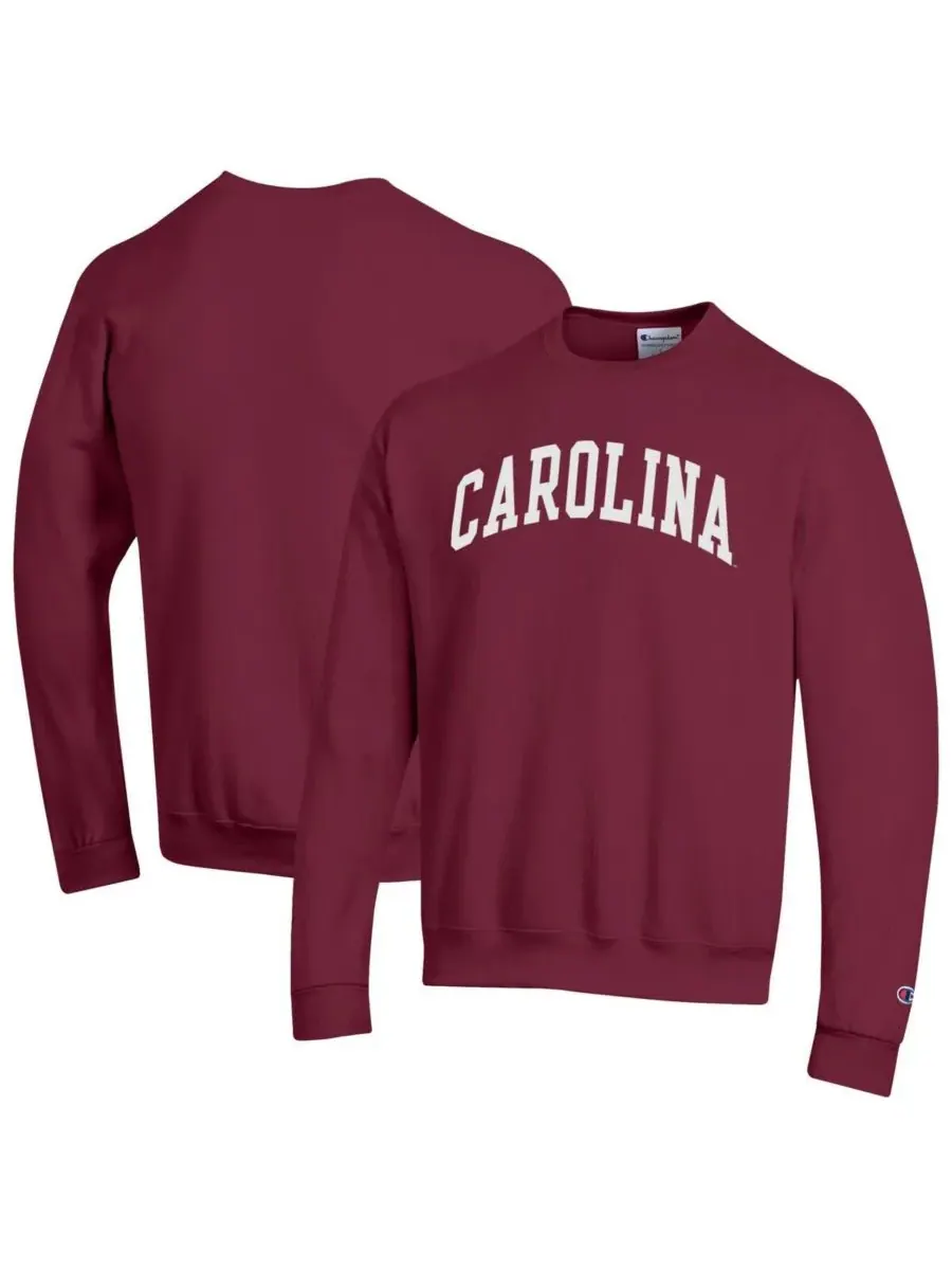 Мужская флисовая толстовка Garnet South Carolina Gamecocks Basic Arch Champion — изображение 1 из 3, гранат