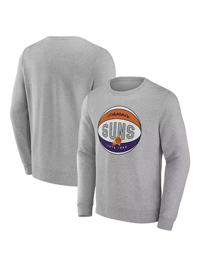 Мужской ворсовый серый свитшот Phoenix Suns True Classics Vint Fanatics — изображение 1 из 3