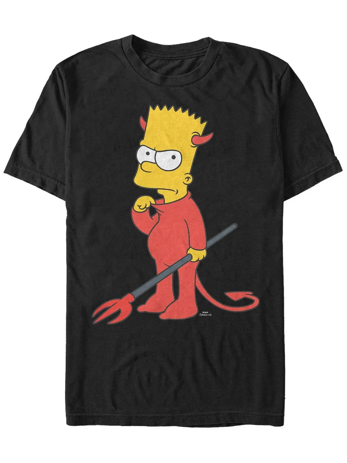 Мужская футболка с короткими рукавами The Simpsons Devil Bart Fifth Sun — изображение 1 из 1, черный