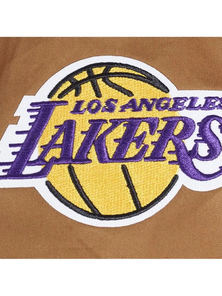 Pro Standard Мужская коричневая куртка на молнии Los Angeles Lakers Paint The City — изображение 5 из 5, коричневый
