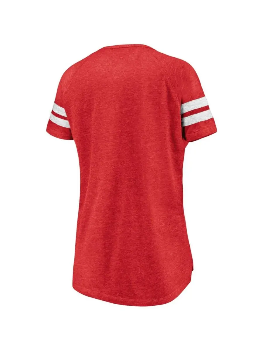 Fanatics Женская красная футболка Toronto FC True Classics Full Force с рукавами реглан, из — изображение 3 из 3, красный