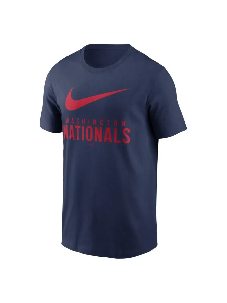 Nike Мужская темно-синяя футболка Washington Nationals с логотипом Swoosh — изображение 3 из 3, темно-синий