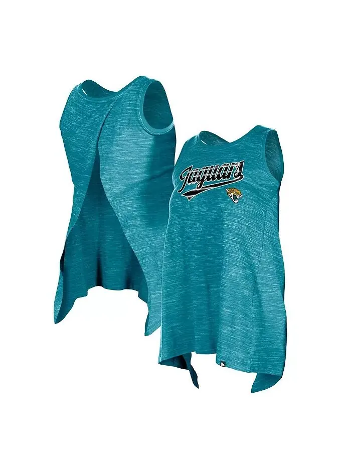 Женская майка-топ Teal Jacksonville Jaguars Space Dye Active New Era