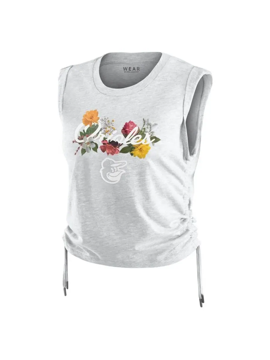 WEAR by Erin Andrews Женская утягивающая майка серого цвета с символикой команды Baltimore Orioles — изображение 3 из 3
