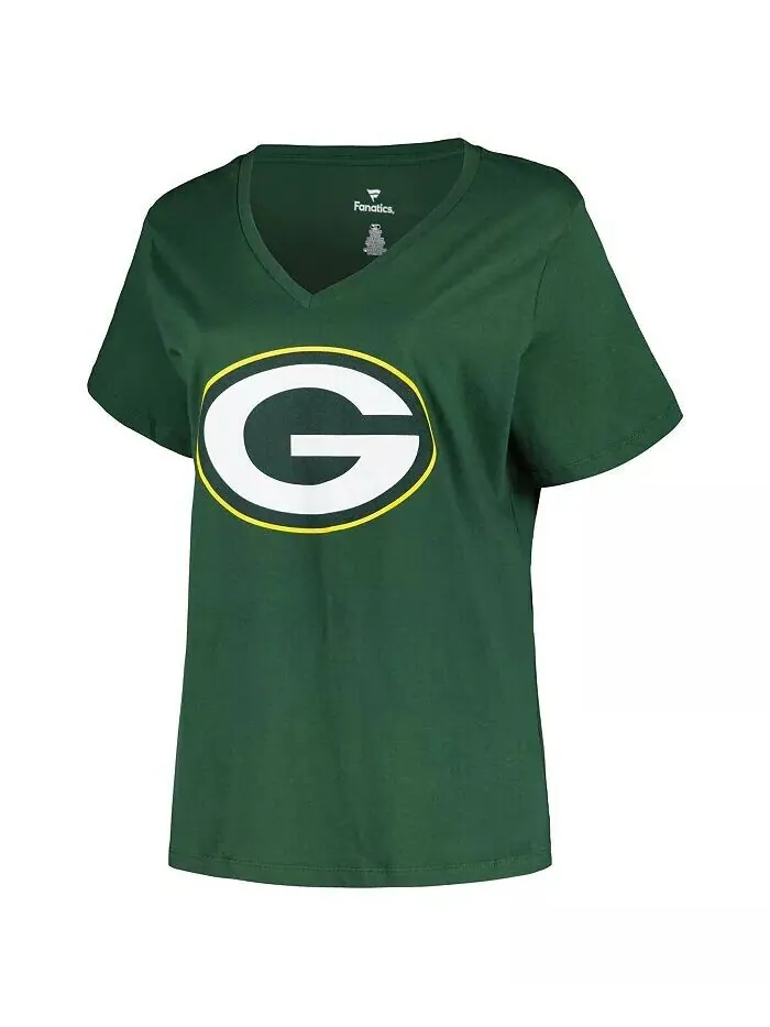 Женская футболка Jordan Love Green Green Bay Packers Plus Size с именем игрока и номером и — изображение 2 из 3