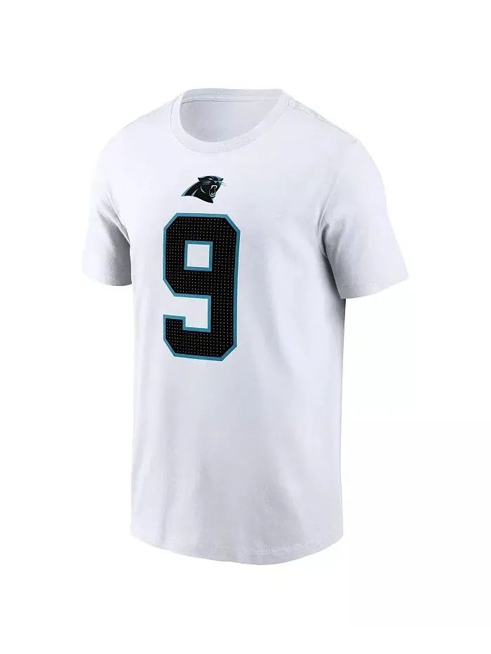 Мужская футболка Bryce Young White Carolina Panthers с именем и номером игрока первого раунда — изображение 2 из 3