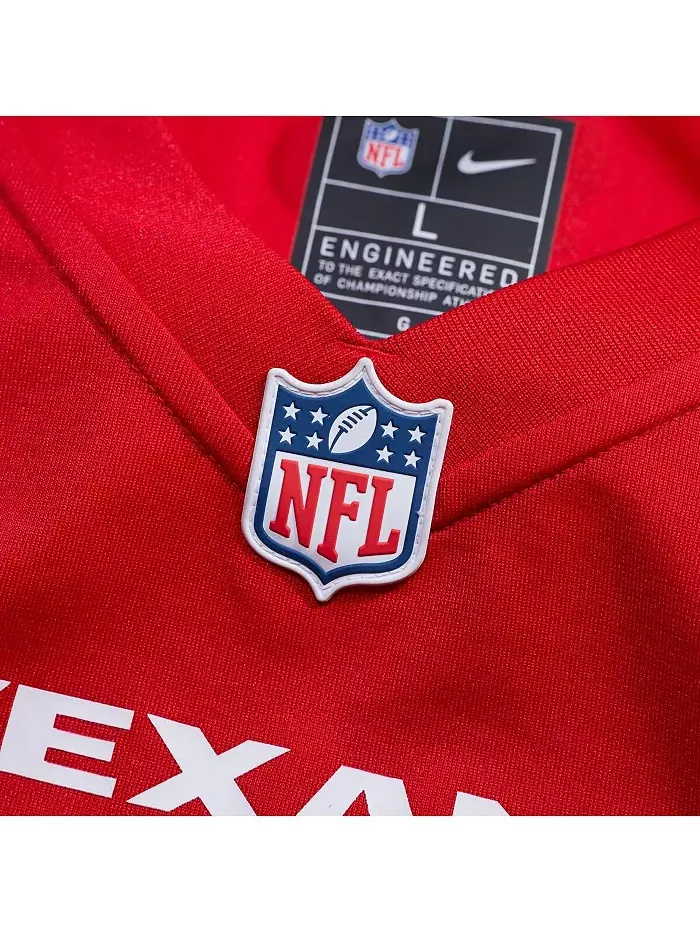 Мужская майка Dell Red Houston Texans Alternate Game Jersey Nike — изображение 5 из 5