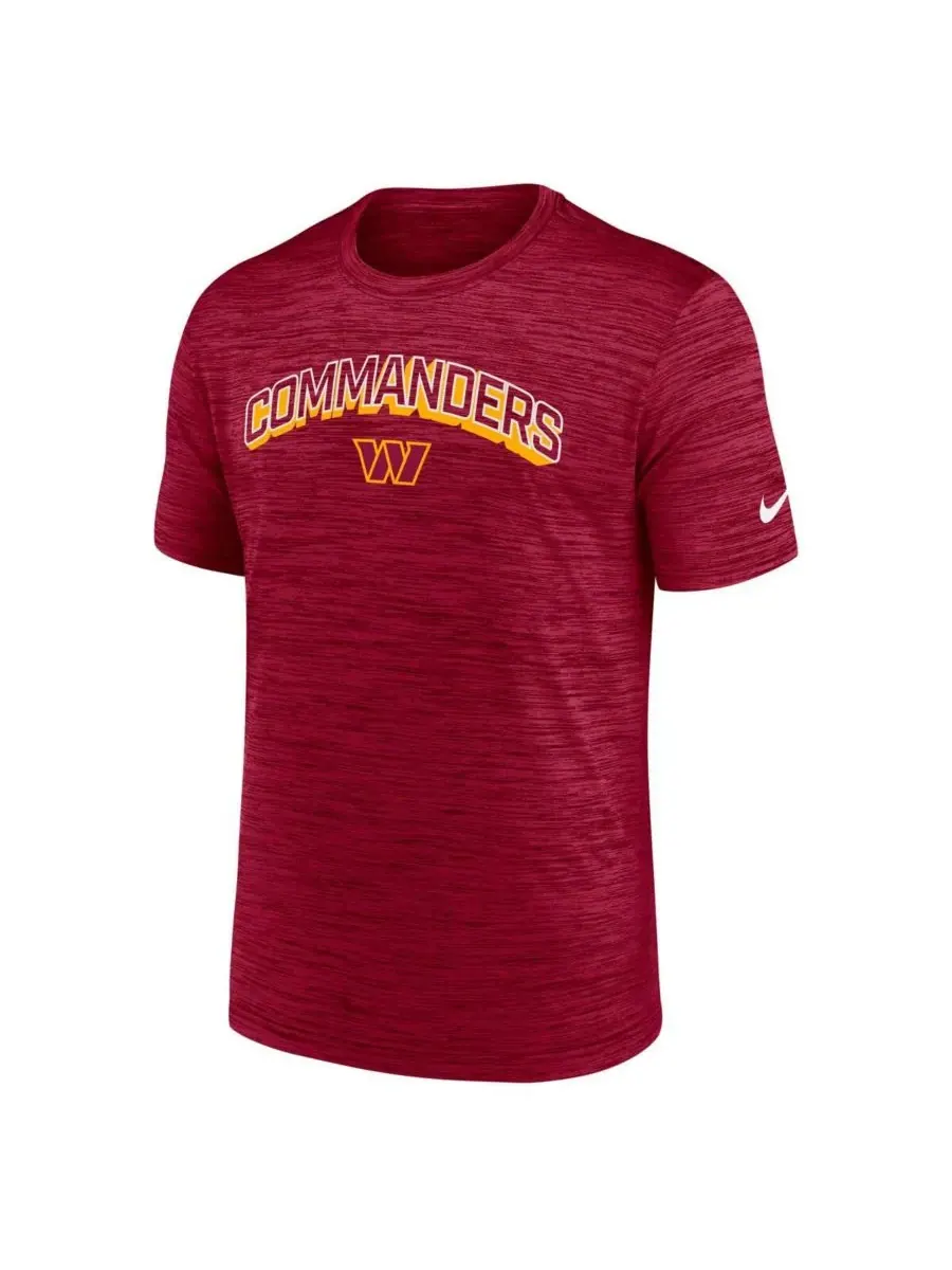 Nike Мужская бордовая футболка Washington Commanders Velocity Performance — изображение 2 из 3, бордовый