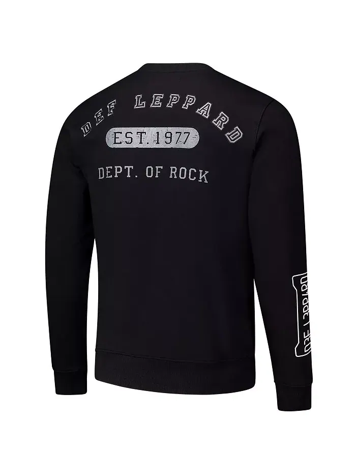 Мужской черный свитшот Def Leppard Department of Rock Freeze Max — изображение 3 из 3