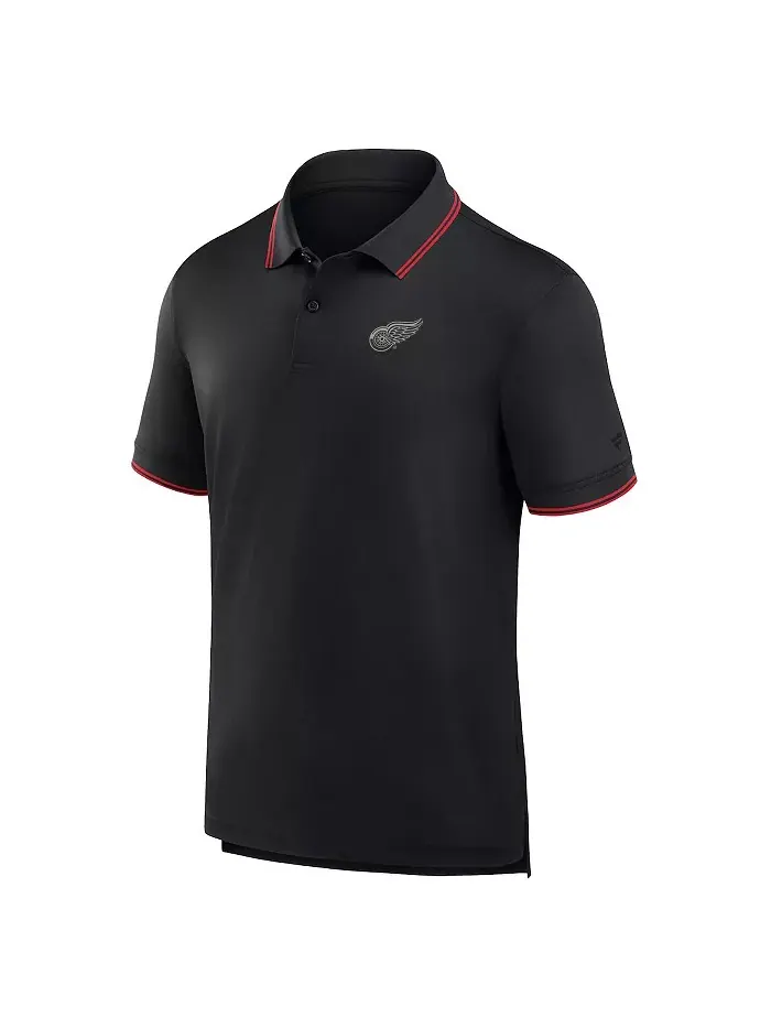 Мужская черная поло Front Office Move Mono Detroit Red Wings Fanatics — изображение 2 из 3