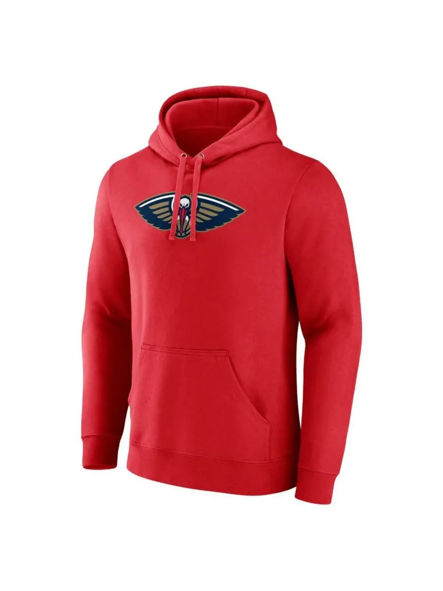 Fanatics Мужская красная толстовка с капюшоном и основным логотипом команды New Orleans Pelicans — изображение 2 из 3