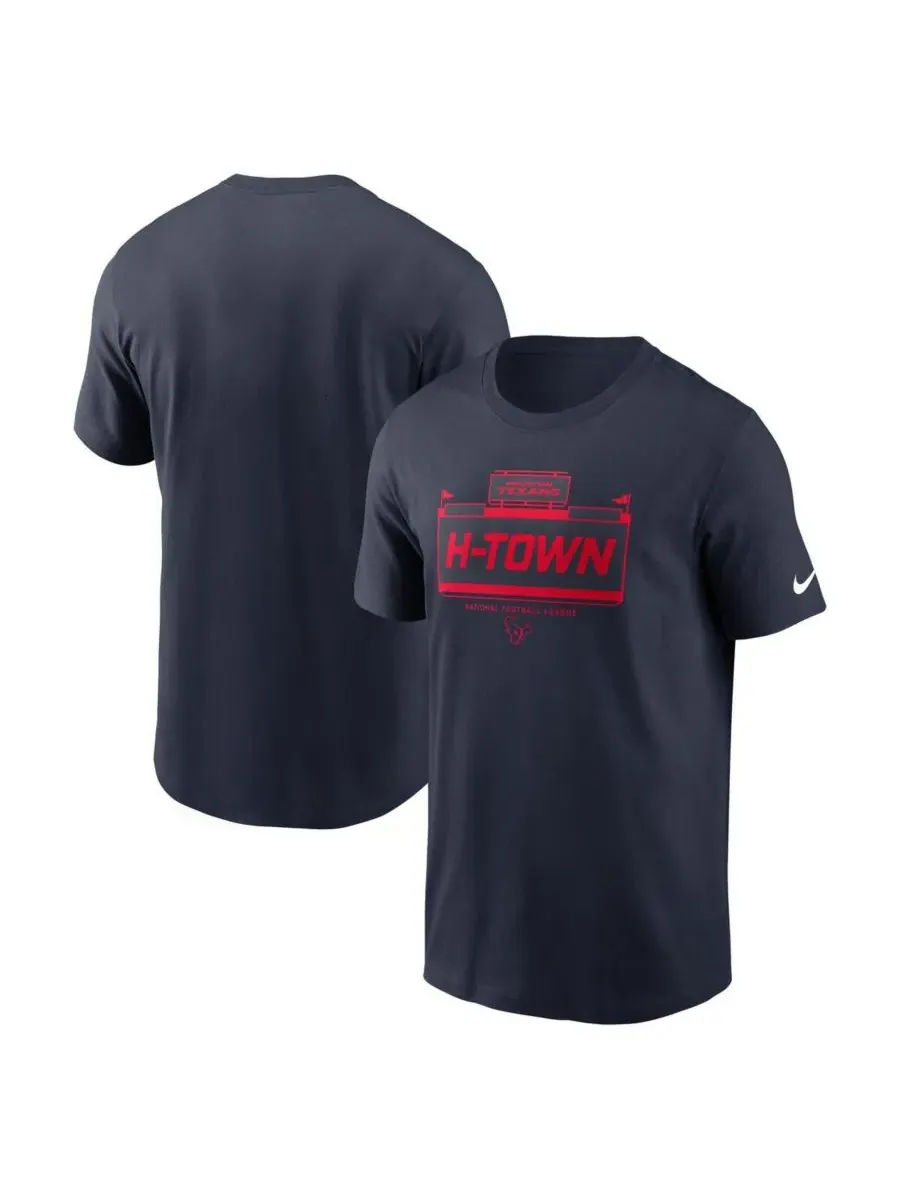 Nike Мужская темно-синяя футболка Houston Texans Primetime Local Essential — изображение 1 из 3, темно-синий