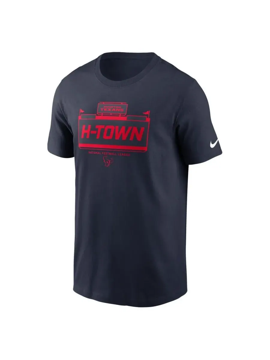 Nike Мужская темно-синяя футболка Houston Texans Primetime Local Essential — изображение 2 из 3, темно-синий