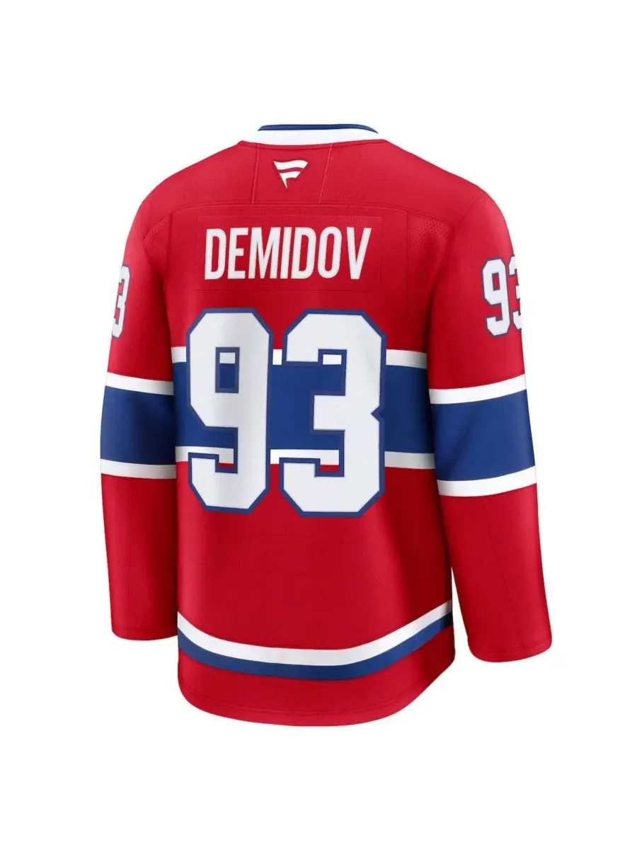 Хоккейный джерси Ivan Demidov Home Premium Fanatics — изображение 3 из 3, красный