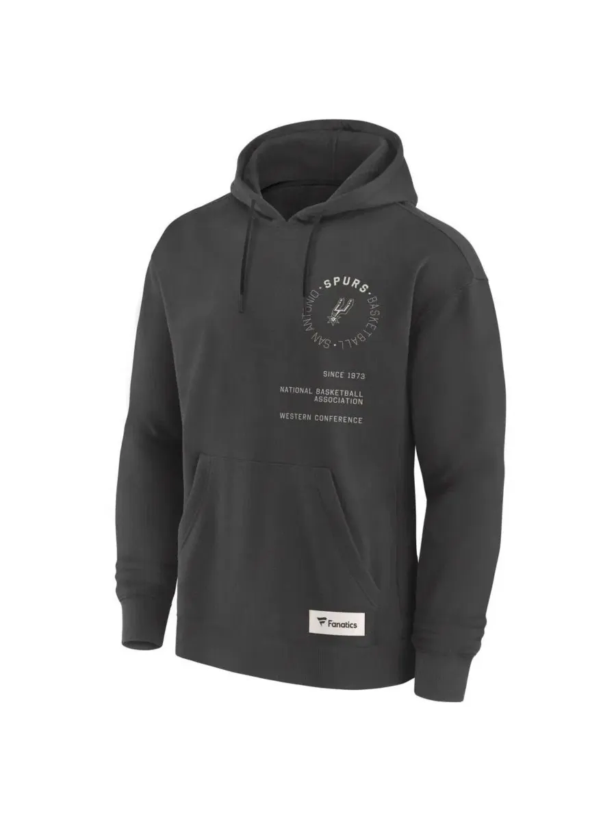 Толстовка с капюшоном San Antonio Spurs Elements Premium Pullover Hoodie Fanatics — изображение 3 из 3, серый черный