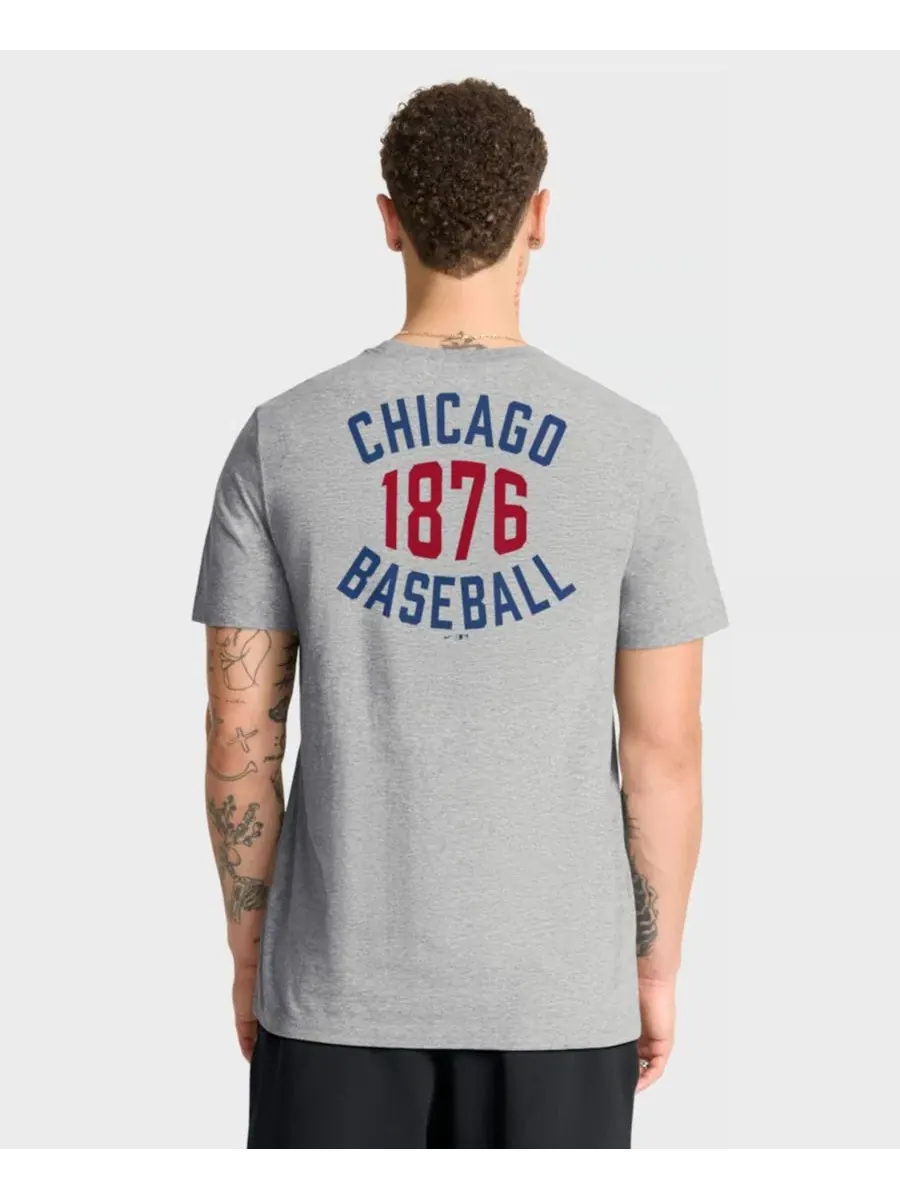 Футболка с принтом Cooperstown 2-Hit Nike — изображение 2 из 3, серый